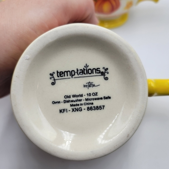 Temp-tations Pumpkin Patch Old World 10 oz Mugs - set of 4 - Picture 4 of 6